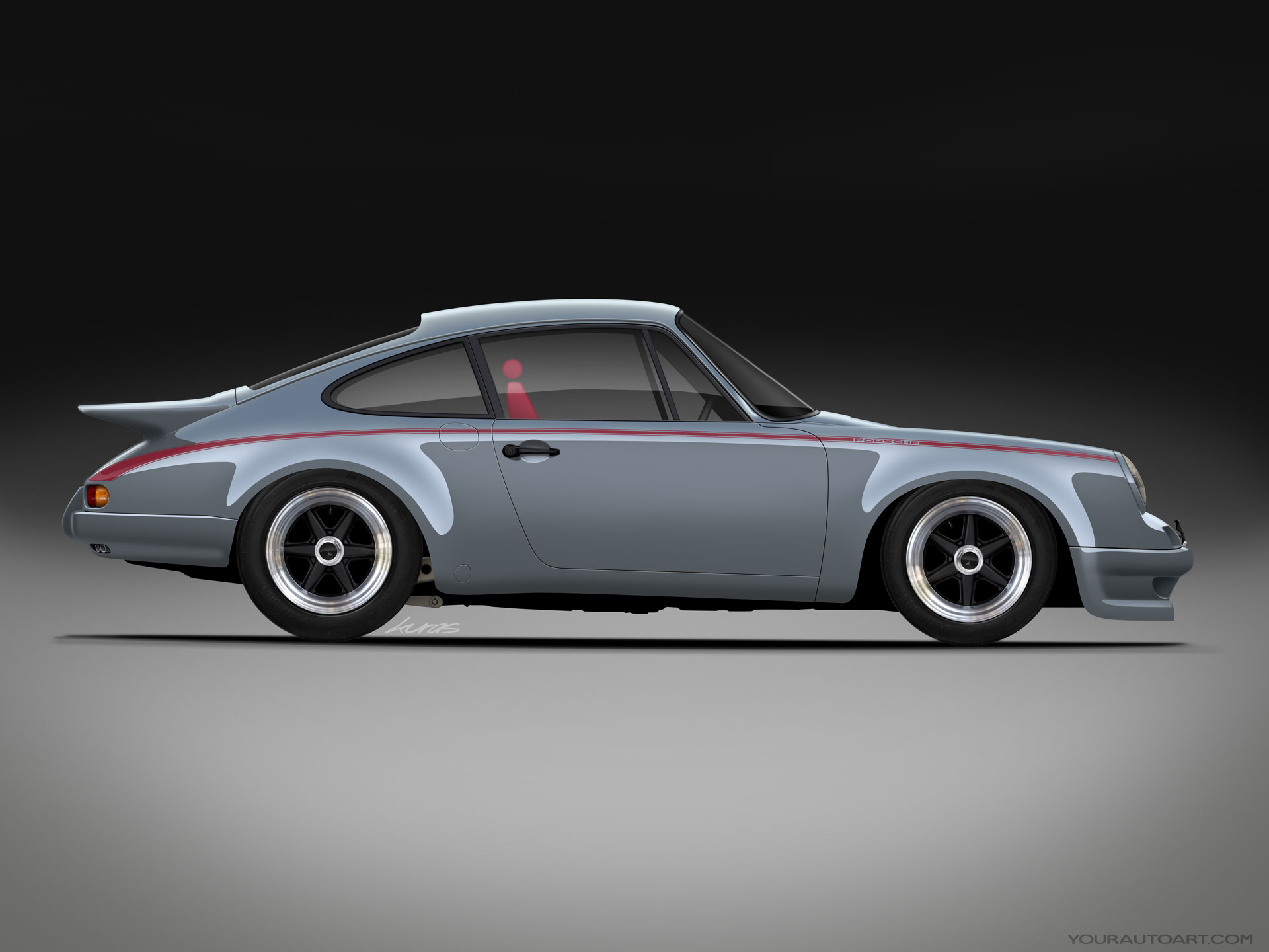Classic 9 Porsche 911 RS Turbo Grey